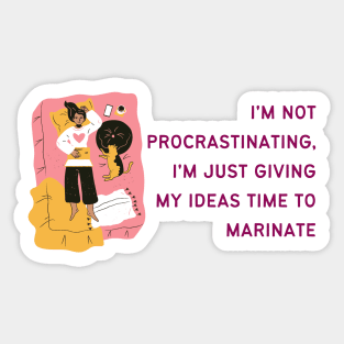 Infj Type Procrastinating Sticker